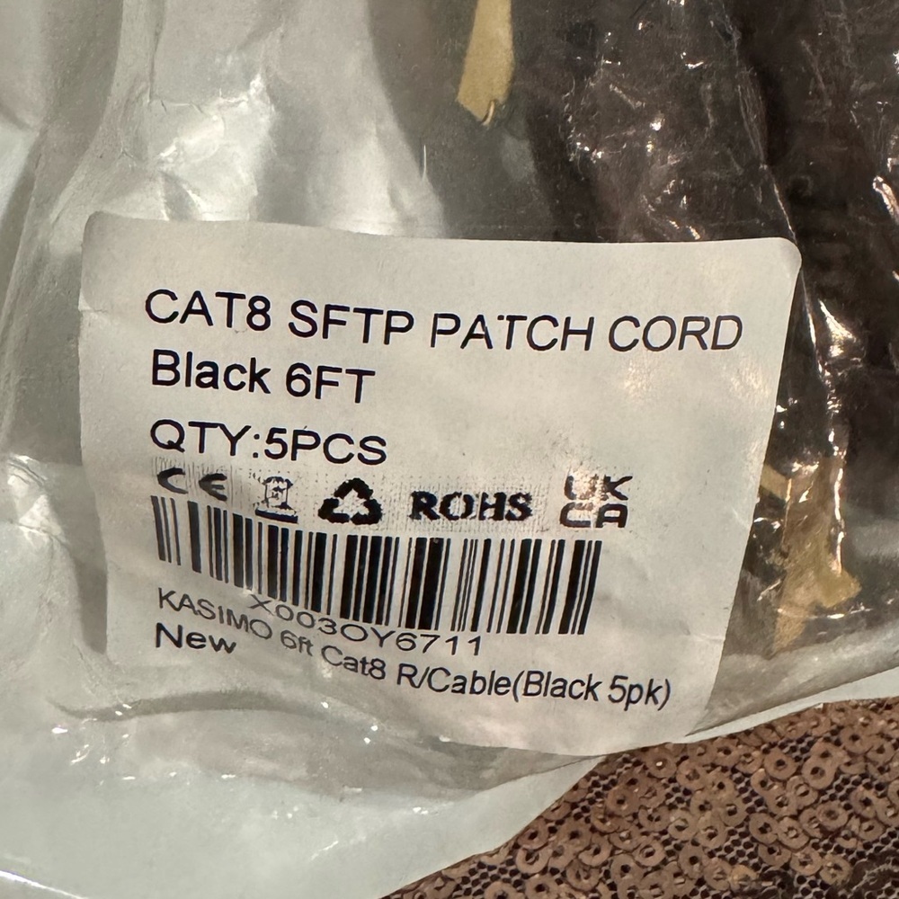 3/for $15 🍒5 Pack KASIMO CAT8 Super Speed Ethernet Cable - NEW w TAGS 🏷️ - Picture 12 of 12